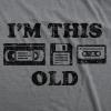 Mens Funny T Shirts I’m This Old – Oldometer 40, 50, or 60 and More Sarcastic Birthday Graphic Novelty Tees for Men(Dark Heather Grey – Im This Old)