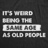 Mens Funny T Shirts I’m This Old – Oldometer 40, 50, or 60 and More Sarcastic Birthday Graphic Novelty Tees for Men(Heather Black – Same Age)
