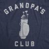 Mens Grandpa’s Club T Shirt Funny Grandfather Golf Lover Gift for Gramps Novelty Tee(Navy)