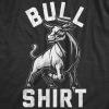 Mens Toilet Humor T-Shirts Funny Tees Full of Bull Shirt for Guys(Heather Black – Bull Shirt)