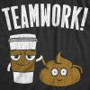 Mens Toilet Humor T-Shirts Funny Tees Full of Bull Shirt for Guys(Heather Black – Teamwork)