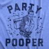 Mens Toilet Humor T-Shirts Funny Tees Full of Bull Shirt for Guys(Light Heather Blue – Party Pooper)