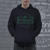 St Patricks Clover Shop Hoodie Funny Vintage St Patricks Day Parade Outfit Cool Shamrock Design(Heather Black)