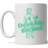 Crazy Dog T-Shirts Drink Up Bitches Mug Funny St Patricks Day Beer Coffee Cup – 11oz Microwave Safe Insulated Drinking Cup