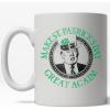 Crazy Dog T-Shirts Make St. Patties Day Great Again Mug Funny Trump St Patricks Day Coffee Cup – 11oz Microwave Safe Insulated Drinking Cup