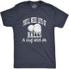 Funny Golf Shirt for Men – You’ll Need Lots of Balls to Golf with Me Graphic Tee – Soft Cotton Blend Sporting Humor Outfit – Gag Gift for Golfers Dad Husband or Friends – Navy 5XL