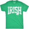 Mens Funny T Shirts Irish Collegiate Sarcastic St Patricks Day Tee for Men