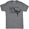 Mens Velociraptor T Shirt Funny Physics Joke Raptor Dinosaur Novelty Saying(Dark Heather Grey)