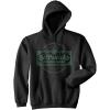 St Patricks Clover Shop Hoodie Funny Vintage St Patricks Day Parade Outfit Cool Shamrock Design(Heather Black)