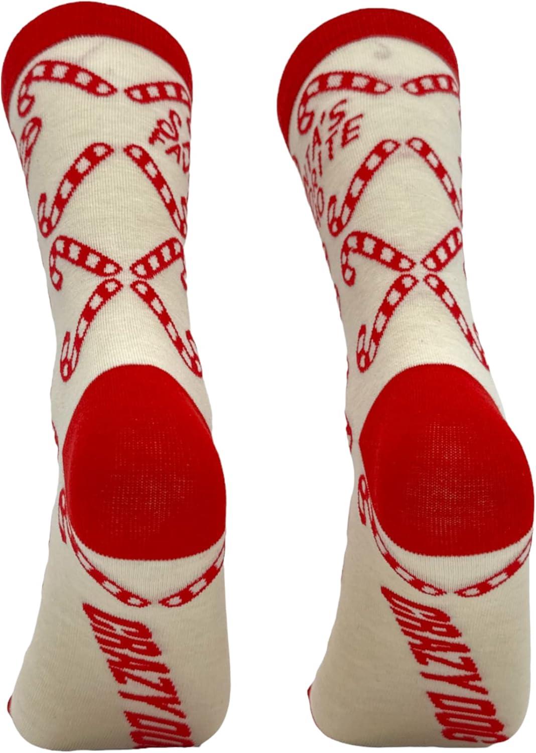 imageCrazy Dog TShirts Sarcastic Womens Christmas Socks with Funny Designs Sassy Footware for The HolidaysFavorite Ho