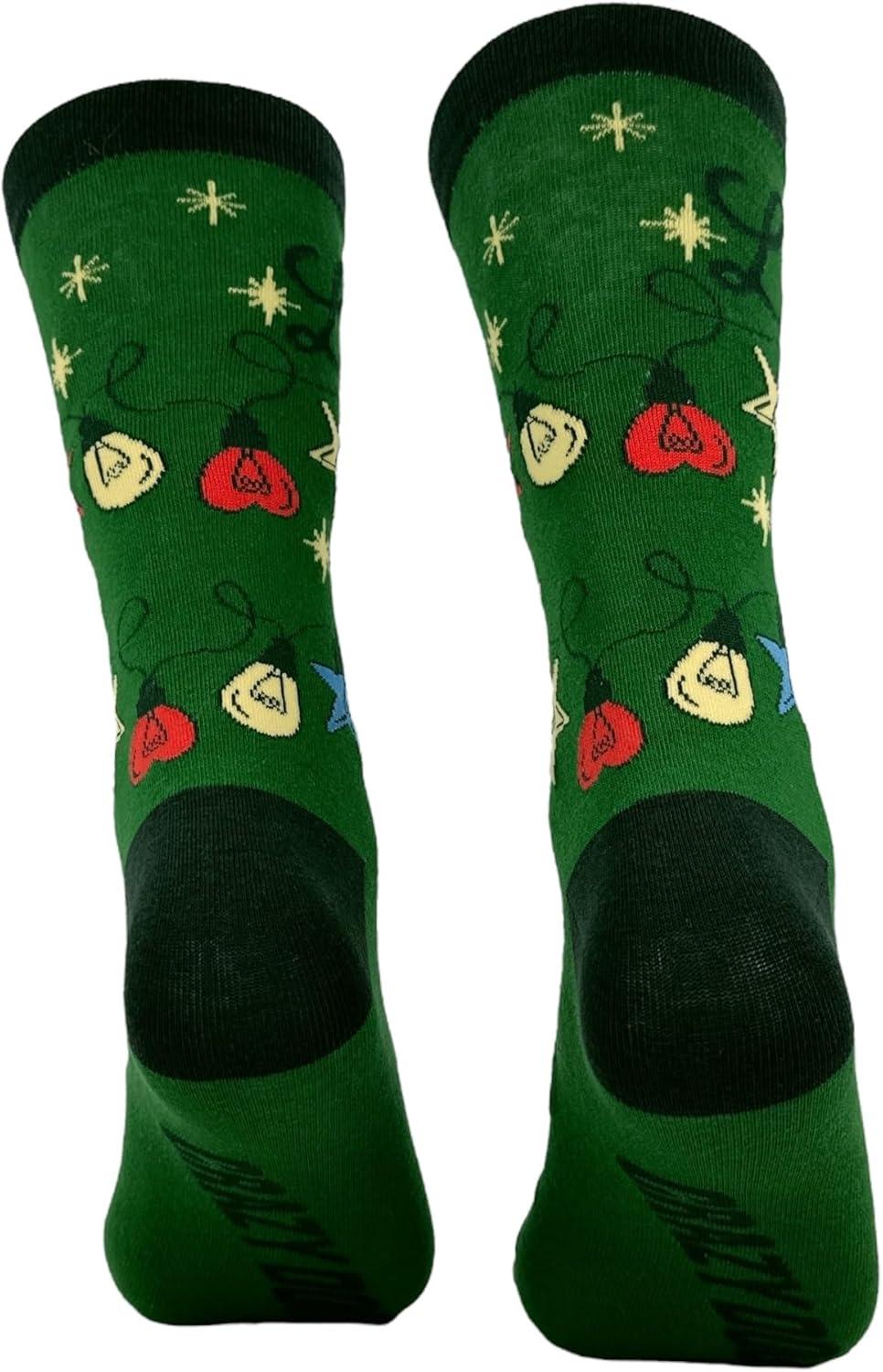 imageCrazy Dog TShirts Sarcastic Womens Christmas Socks with Funny Designs Sassy Footware for The HolidaysLit