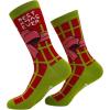 Crazy Dog T-Shirts Sarcastic Womens Christmas Socks with Funny Designs Sassy Footware for The Holidays(Best Xmas)
