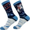 Crazy Dog T-Shirts Sarcastic Womens Christmas Socks with Funny Designs Sassy Footware for The Holidays(Christmas is Magical)