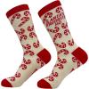 Crazy Dog T-Shirts Sarcastic Womens Christmas Socks with Funny Designs Sassy Footware for The Holidays(Favorite Ho)