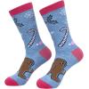 Crazy Dog T-Shirts Sarcastic Womens Christmas Socks with Funny Designs Sassy Footware for The Holidays(Gingerbread Butt)