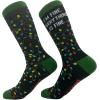 Crazy Dog T-Shirts Sarcastic Womens Christmas Socks with Funny Designs Sassy Footware for The Holidays(Im Fine Everything is Fine)