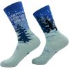 Crazy Dog T-Shirts Sarcastic Womens Christmas Socks with Funny Designs Sassy Footware for The Holidays(Krampus Spirit Animal)