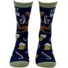 Crazy Dog T-Shirts Sarcastic Womens Christmas Socks with Funny Designs Sassy Footware for The Holidays(Lets Get Blitzen)