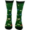 Crazy Dog T-Shirts Sarcastic Womens Christmas Socks with Funny Designs Sassy Footware for The Holidays(Lit)