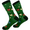 Crazy Dog T-Shirts Sarcastic Womens Christmas Socks with Funny Designs Sassy Footware for The Holidays(Lit)