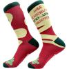 Crazy Dog T-Shirts Sarcastic Womens Christmas Socks with Funny Designs Sassy Footware for The Holidays(Merry Juana)