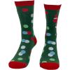 Crazy Dog T-Shirts Sarcastic Womens Christmas Socks with Funny Designs Sassy Footware for The Holidays(Santa Bird)