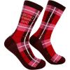 Crazy Dog T-Shirts Sarcastic Womens Christmas Socks with Funny Designs Sassy Footware for The Holidays(Xmas Morning)