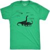 Mens Santa Dinosaurs T Shirt Funny Xmas Dino Meteor Extinction Joke Tee for Guys(Heather Green – Santa)