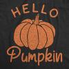 Crazy Dog T-Shirts Hello Pumpkin Baby Bodysuit Funny Newborn Halloween Fall Autumn Lover Jumper