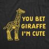 Crazy Dog T-Shirts You Bet Giraffe Im Cute Baby Bodysuit Funny Saying Joke Graphic Jumper for Infants