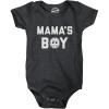 Crazy Dog T-Shirts Mama’s Boy Baby Bodysuit Funny Halloween Horror Movie Hockey Mask Graphic Jumper