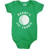Daddy’s Lil’ Caddie Baby Bodysuit Funny Golf Lover Newborn Infant Jumper
