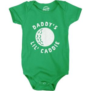 Daddy’s Lil’ Caddie Baby Bodysuit Funny Golf Lover Newborn Infant Jumper