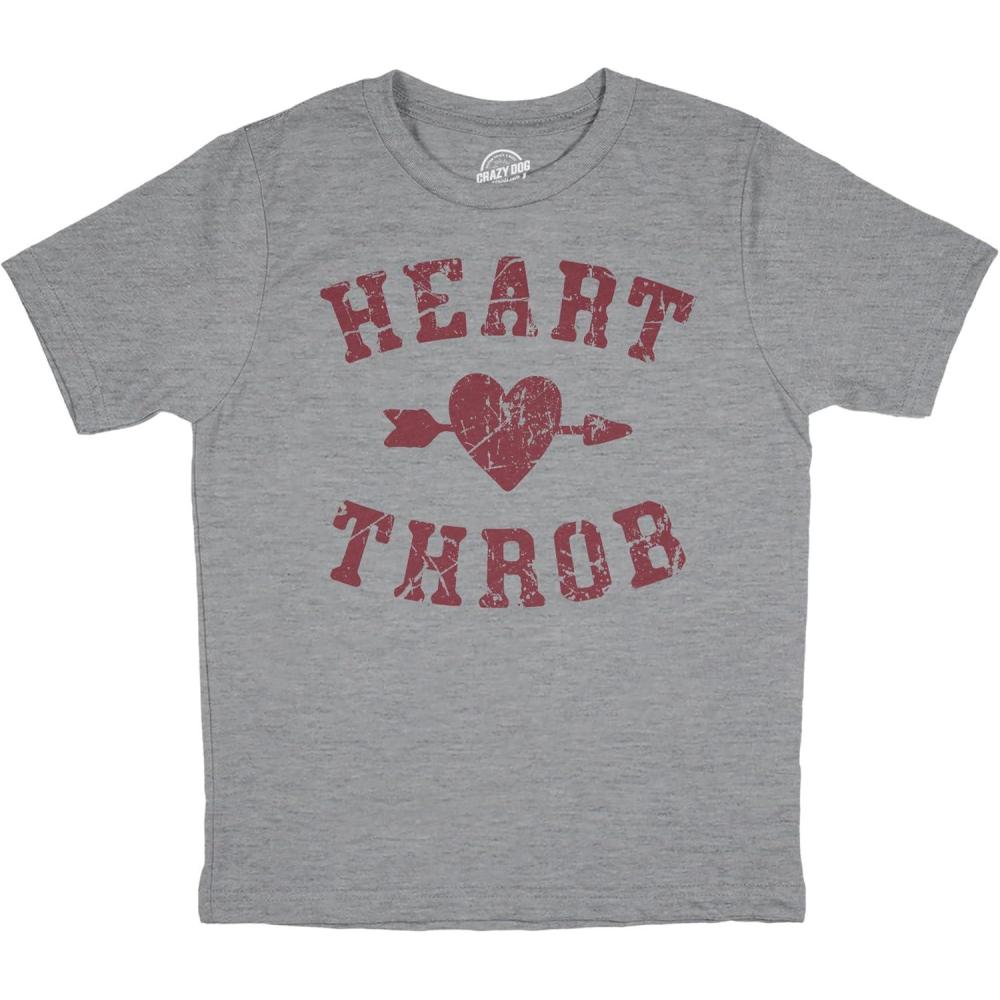 imageYouth Heart Throb T Shirt Cute Valentines Day T Shirts for Kids