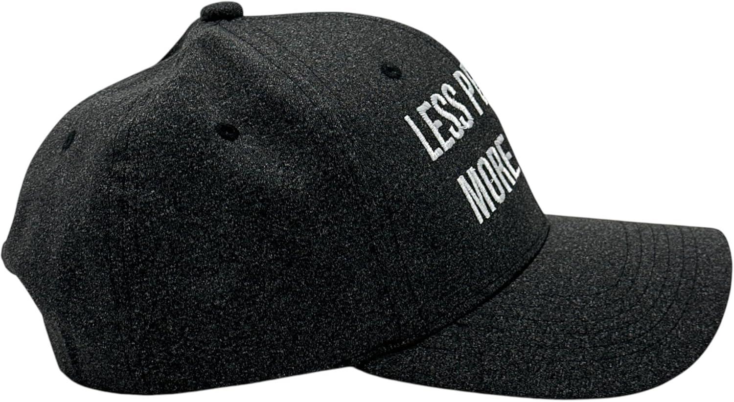 imageFunny Dog Hat Less People More Dogs Embroidered Cap Sarcastic Introvert Humor Hat for Dog Lovers Adjustable Black Novelty Baseball Cap for Men and Women Cool Pet Parent Gift