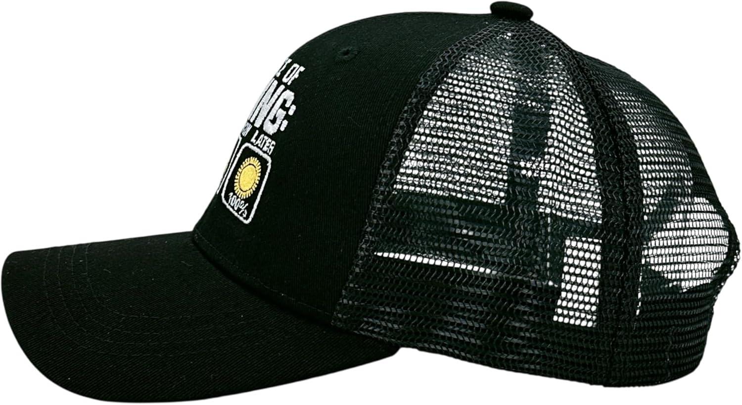 imageFunny Fishing Hats Sarcastic Caps with Cool Designs for FishersHeather Black Chance Fishing
