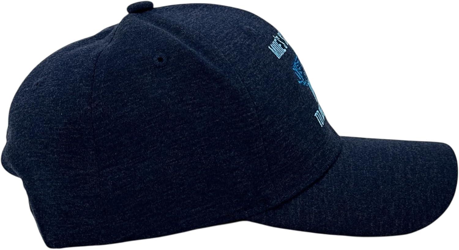 imageFunny Fishing Hats Sarcastic Caps with Cool Designs for FishersHeather Navy Mines So Big