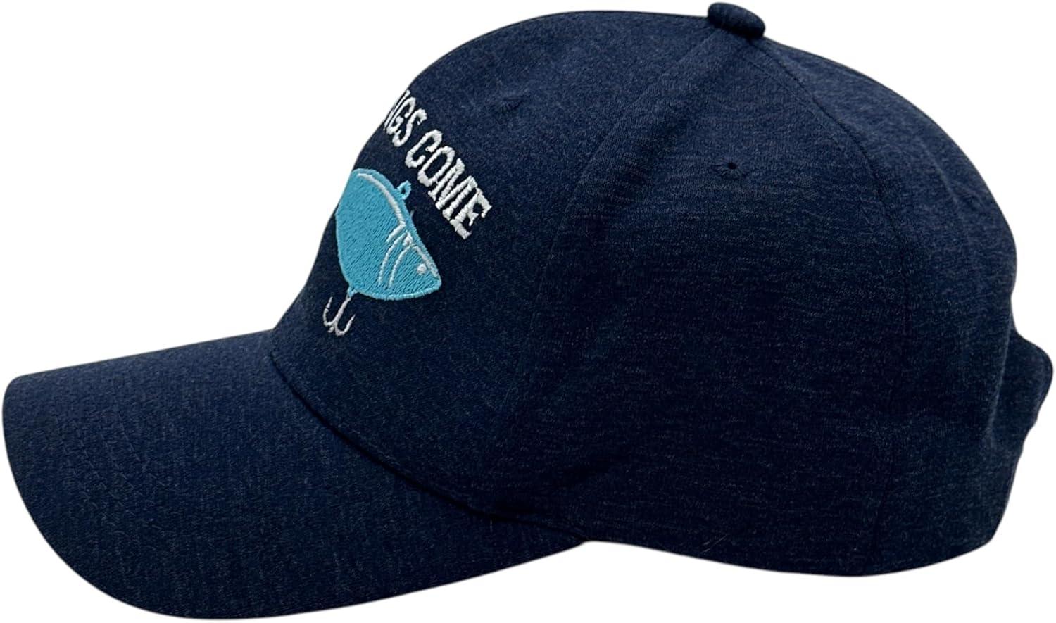 imageFunny Fishing Hats Sarcastic Caps with Cool Designs for FishersNavy Good Things Bait