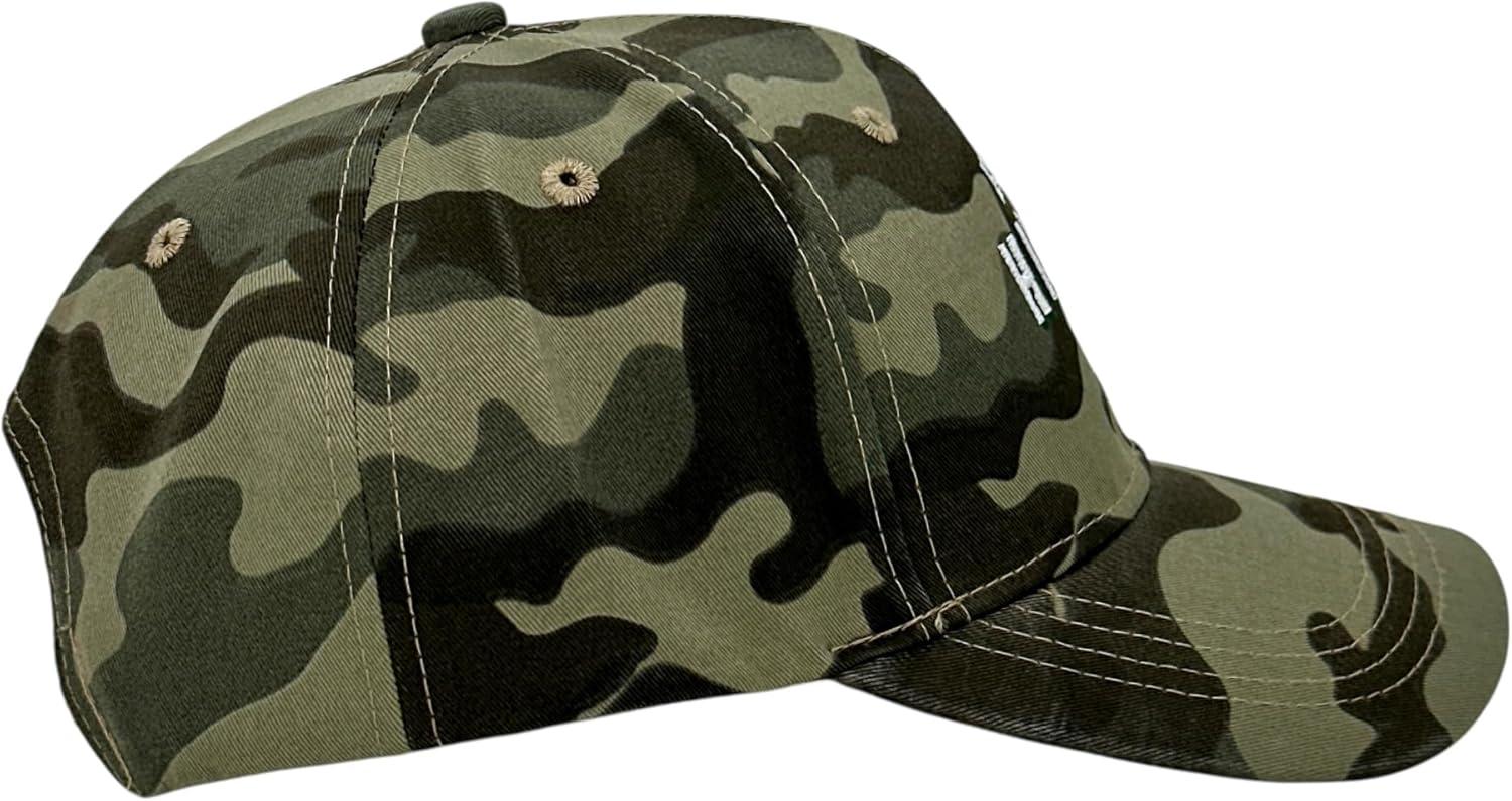 imageFunny Hunting Hats Adjustable Baseball Caps with Sarcastic Jokes for Hunters Campers and HikersCamo Head Hiding