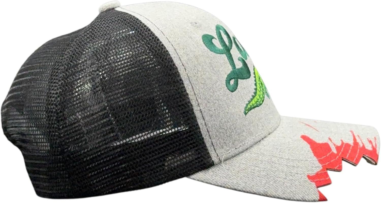 imageLater Alligator Hat Funny Sarcastic Gator Graphic Novelty CapBlack Grey Trucker Later Gator Bite