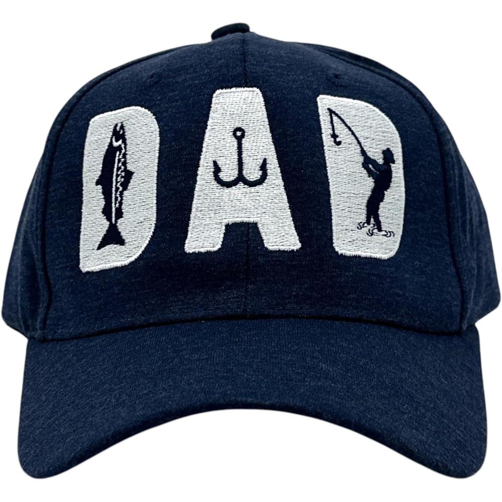 imageFunny Fishing Hats Sarcastic Caps with Cool Designs for FishersNavy Dad Fishing