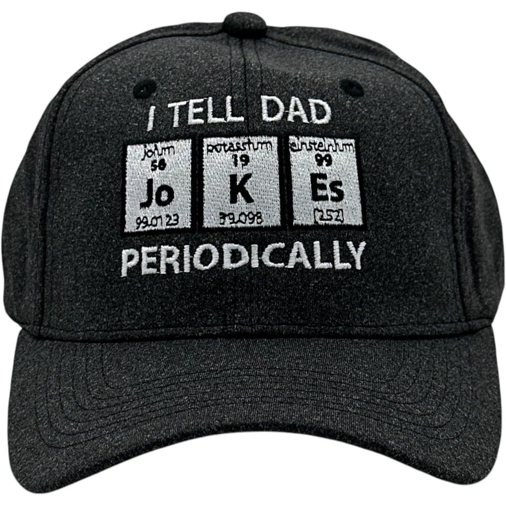 imageI Tell Dad Jokes Periodically Hat Funny Sarcastic Science Graphic Novelty Cap Funny Hats Dad Joke Cool Science Novelty Caps for Men Black Standard