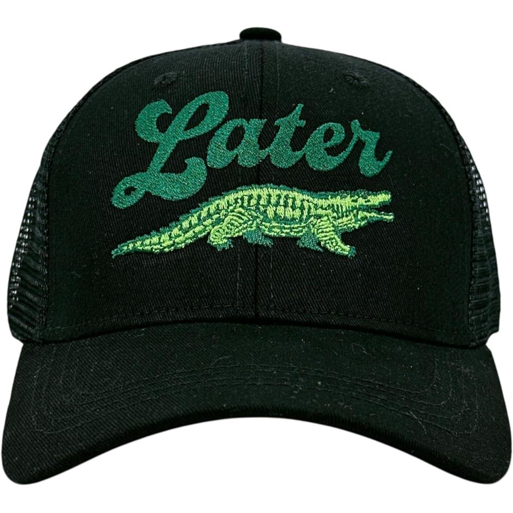 imageLater Alligator Hat Funny Sarcastic Gator Graphic Novelty CapBlack Later Gator