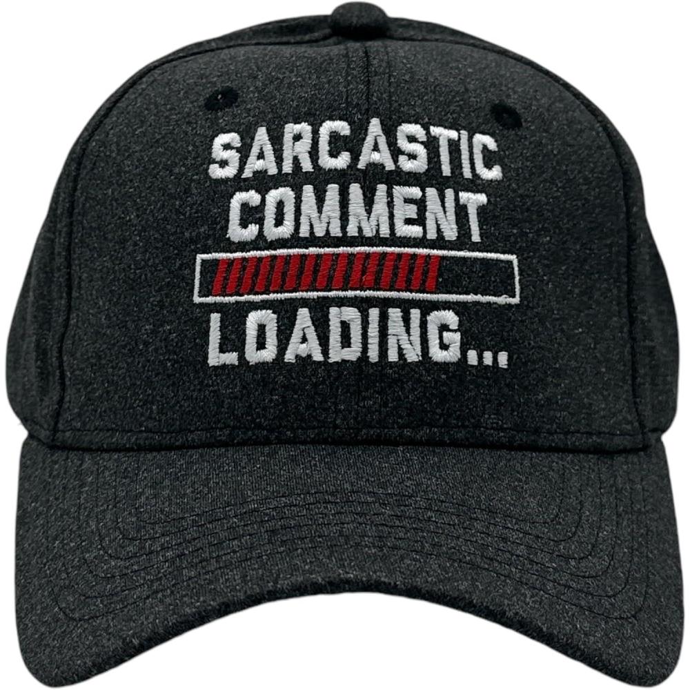 imageSarcastic Comment Loading Hat Funny Graphic Novelty Cap Funny Hats Cool Sarcastic Novelty Caps for Men Black Standard
