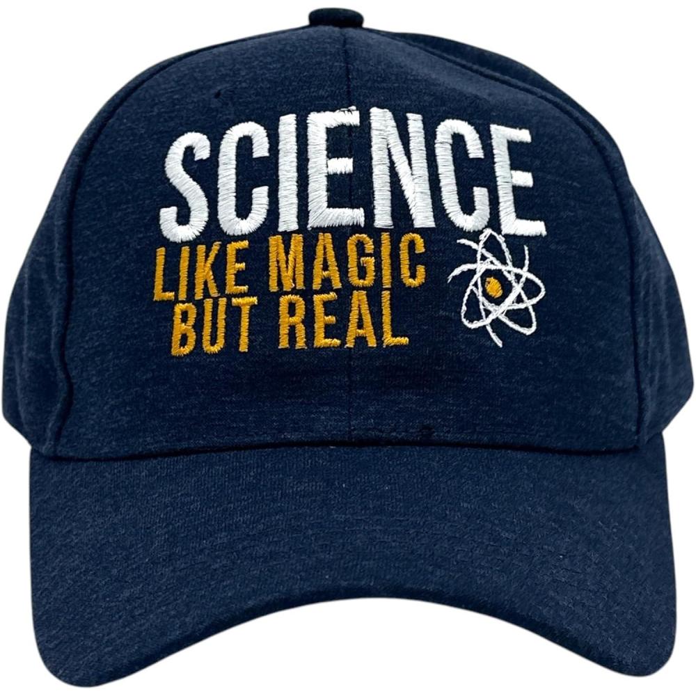 imageScience Like Magic But Real Hat Funny Nerdy Chemistry Joke CapNavy Science