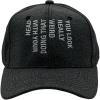 Funny Sarcasm Hat – You Look Really Weird Doing that with Your Head Embroidered Cap – Novelty Humor Baseball Hat for Men and Women – Adjustable Black Cap for Everyday Wear and Casual Outings