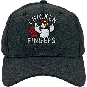 Funny Chicken Fingers Hat – Sarcastic Rooster Embroidered Cap – Humor Animal Graphic Dad Hat for Men – Casual Adjustable Novelty Baseball Cap with Funny Design