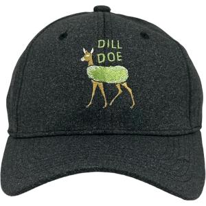 Funny Hunting Hats Adjustable Baseball Caps with Sarcastic Jokes for Hunters Campers and Hikers(Black – Dilldoe)