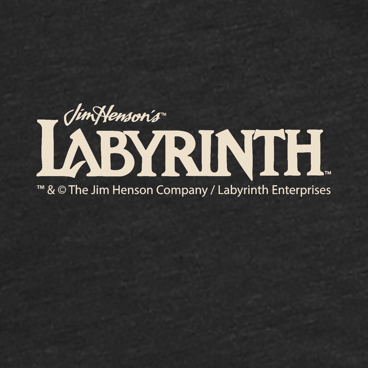 imageWomens Labyrinth T Shirts Cute and Funny Tees from Jim Hensons Labyrinth MovieHeather Black Ello Worm