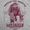 Womens Labyrinth T Shirts Cute and Funny Tees from Jim Henson’s Labyrinth Movie(Light Heather Grey – Labyrinth Fellowship)